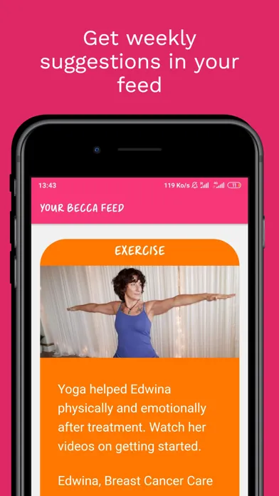 Becca - Breast Cancer Support スクリーンショット