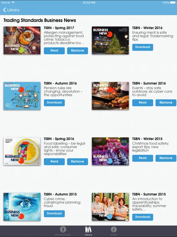 Trading Standards Biz News iPad  سکرین شاٹس
