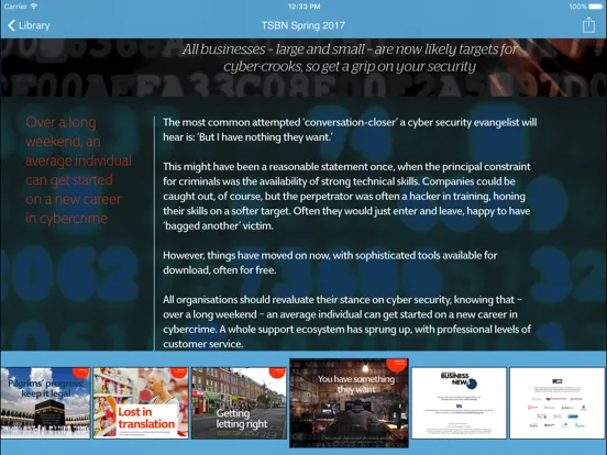 Trading Standards Biz News iPad  سکرین شاٹس