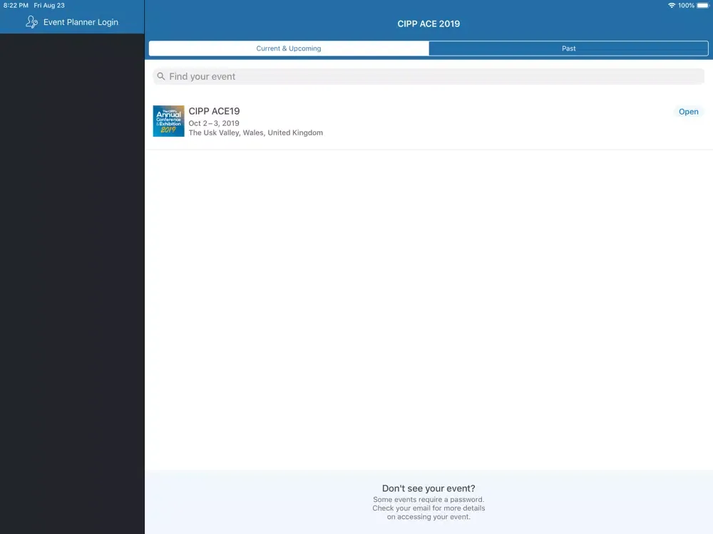CIPP ACE 2019 iPad  Ekran Görüntüleri
