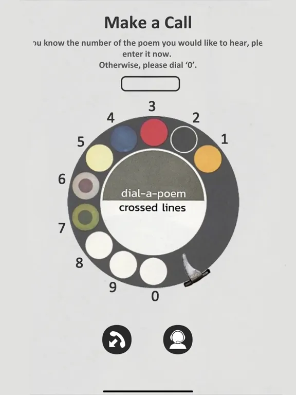 Capturas de tela do Dial a Poem iPad 