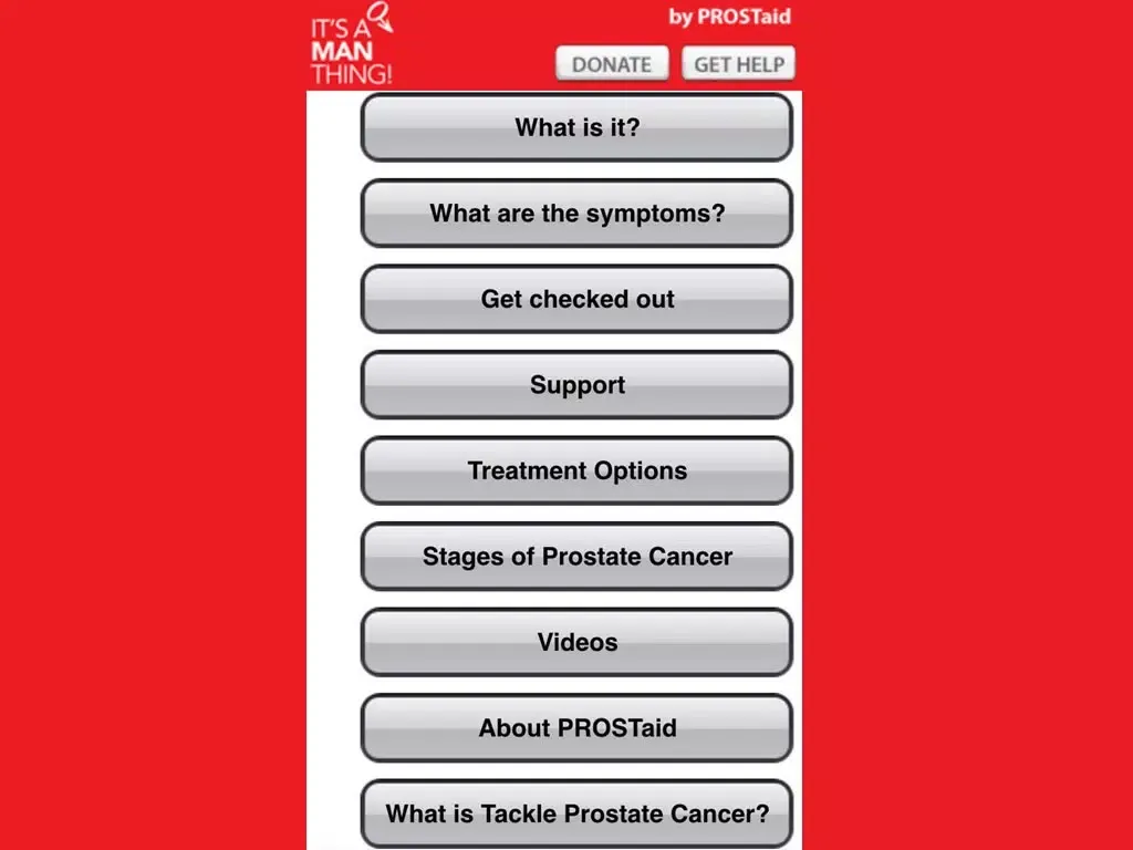 صور itsaMANTHING - Prostate Cancer iPad 