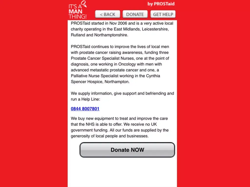 صور itsaMANTHING - Prostate Cancer iPad 