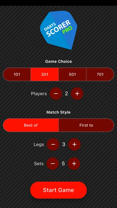 ภาพหน้าจอของ Dart Scorer Pro