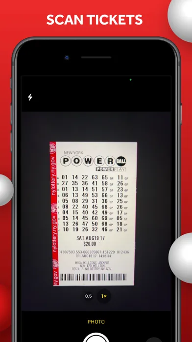 Captures d'écran de Powerball Live: Ticket Scanner