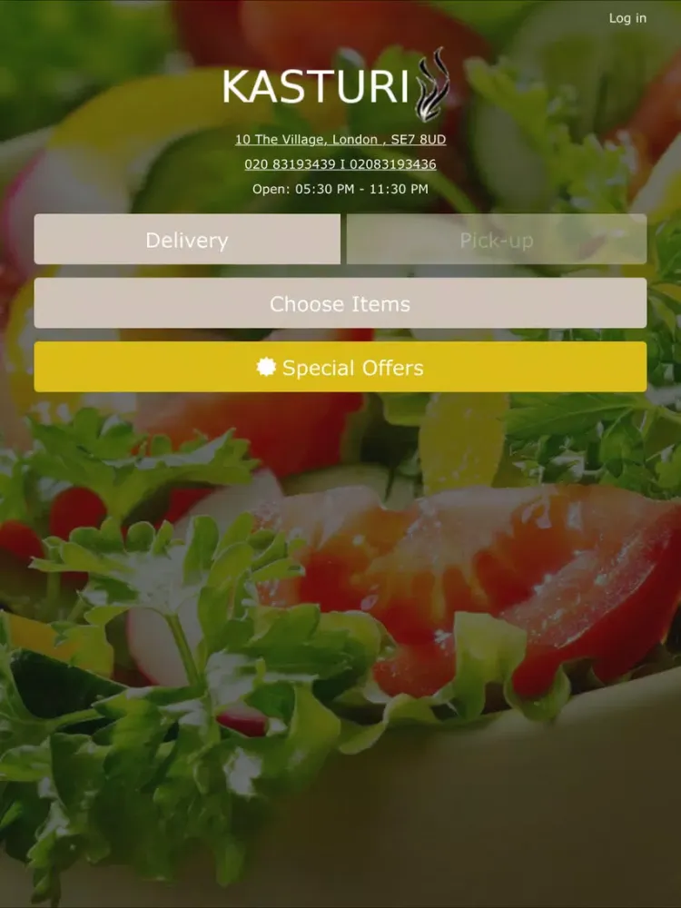 KASTURI-RESTAURANT iPad  Ekran Görüntüleri