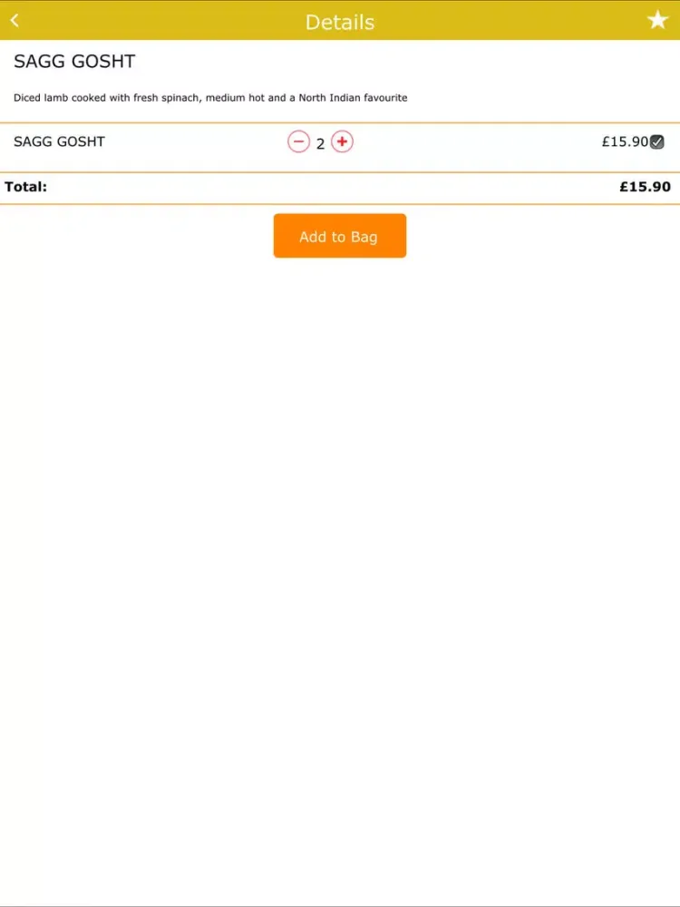 KASTURI-RESTAURANT iPad  Ekran Görüntüleri