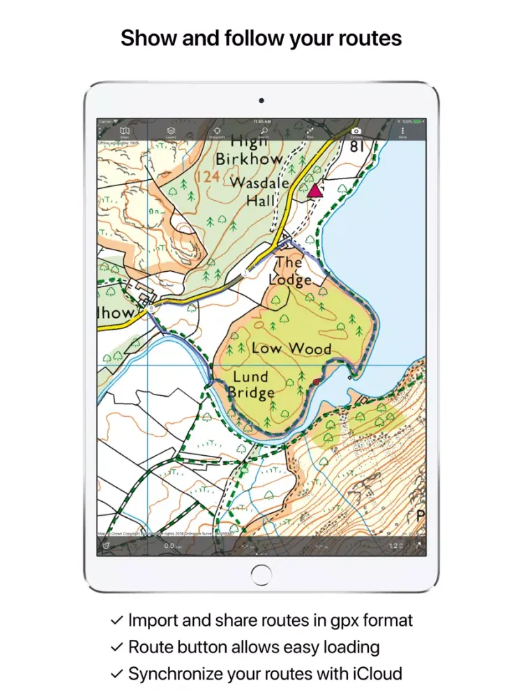 Capturas de pantalla de Topo GPS Great Britain iPad 