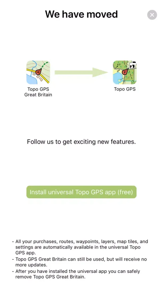 Capturas de pantalla de Topo GPS Great Britain