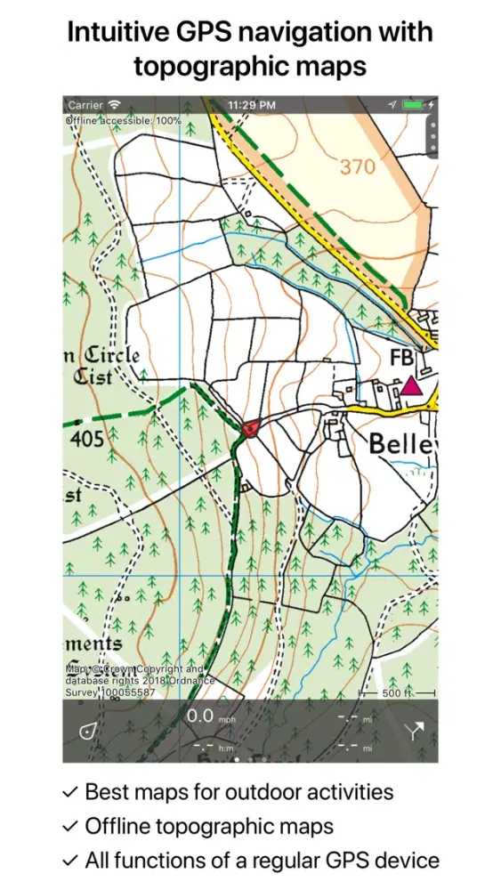 Capturas de pantalla de Topo GPS Great Britain
