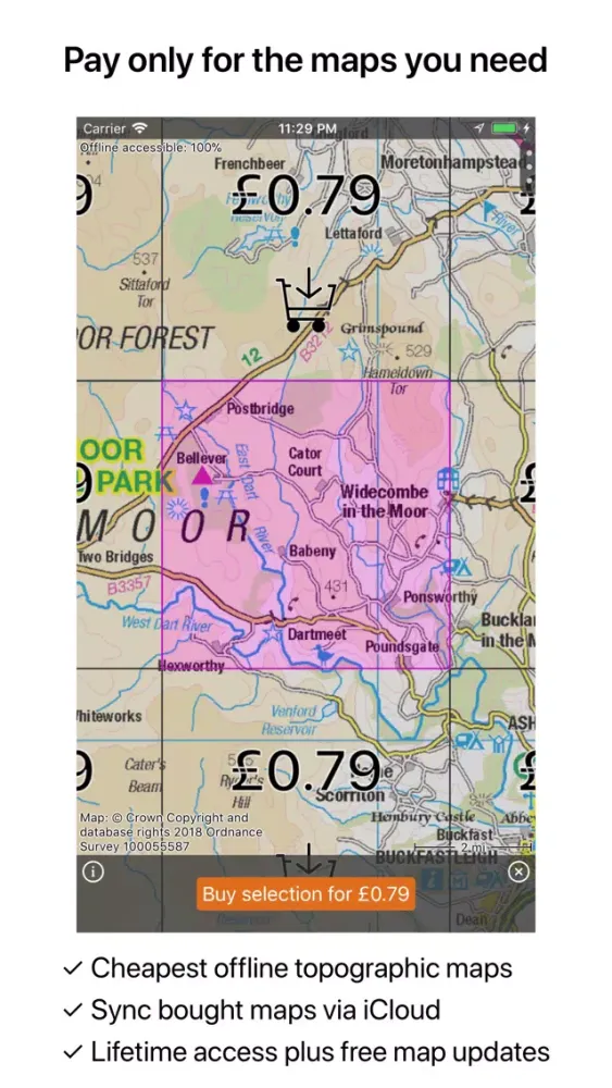 Capturas de pantalla de Topo GPS Great Britain