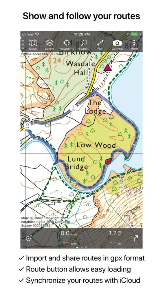 Capturas de pantalla de Topo GPS Great Britain