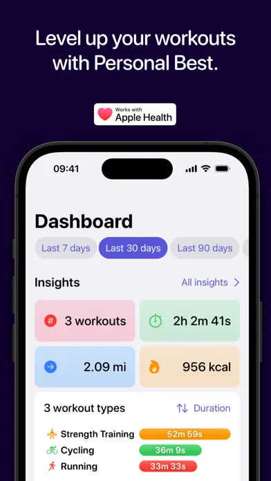 Personal Best – Workouts Ekran Görüntüleri