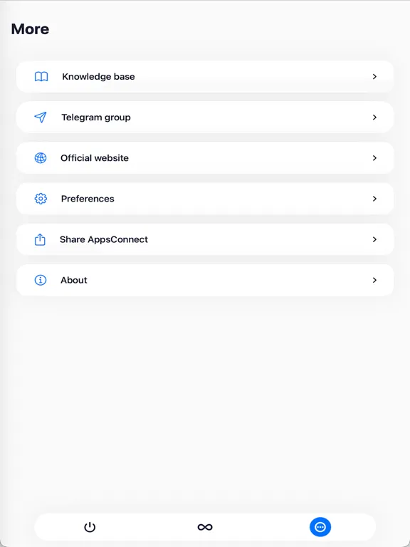 Apps Connect iPad  スクリーンショット
