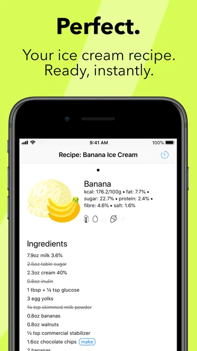 Ảnh chụp màn hình của Gelato Ice Cream Recipes