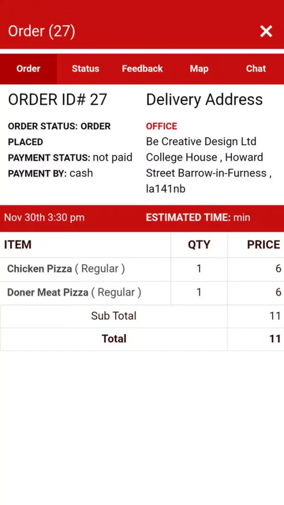 صور Takeaways Barrow Manager App