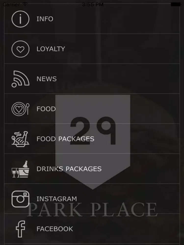 Capturas de tela do Twenty Nine Park Place iPad 