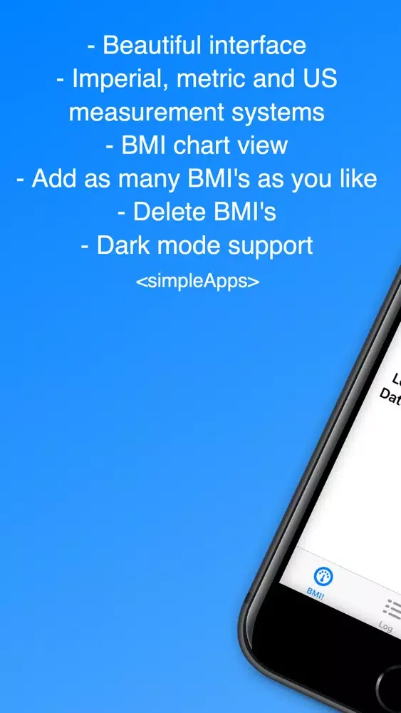 Capturas de tela do Simple BMI!