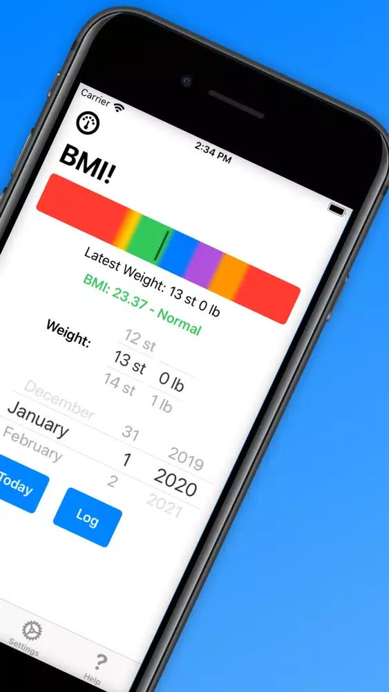 Capturas de tela do Simple BMI!
