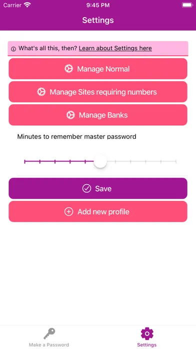 Скриншоты Webful PasswordMaker
