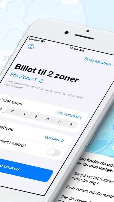 Zrzuty ekranu SMS Billet Sjælland