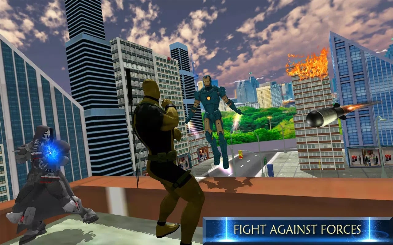 Flying Iron Superhero Ninja Mafia Fight 2018 Game Screenshots