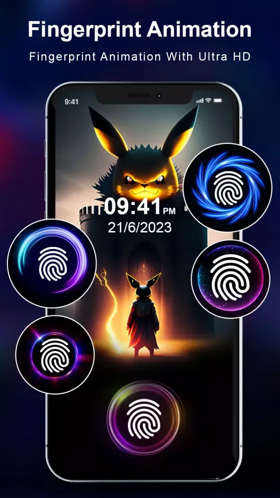Fingerprint Animation App Screenshots