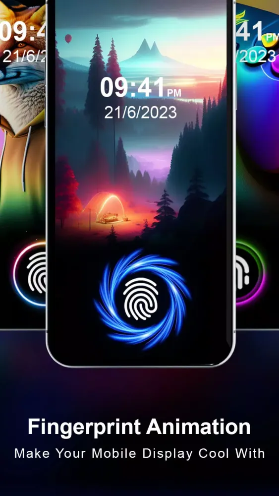 Fingerprint Animation App Screenshots