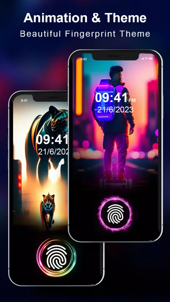 Fingerprint Animation App Screenshots