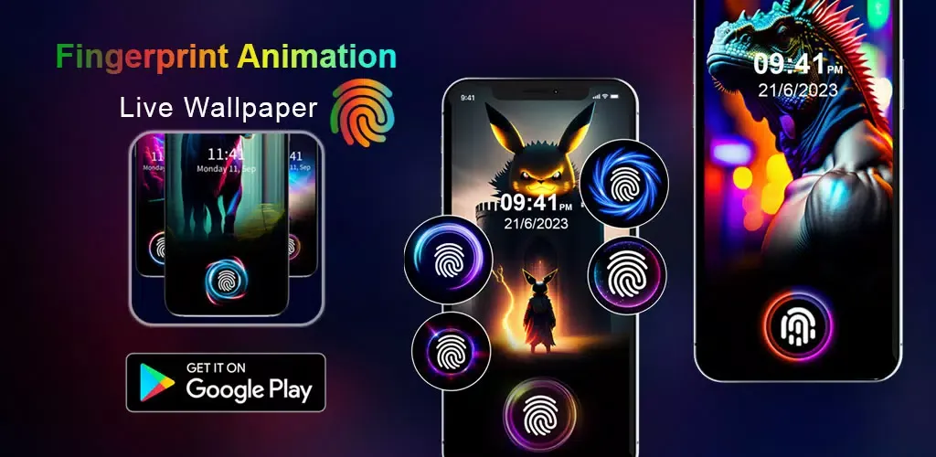Fingerprint Animation App Screenshots