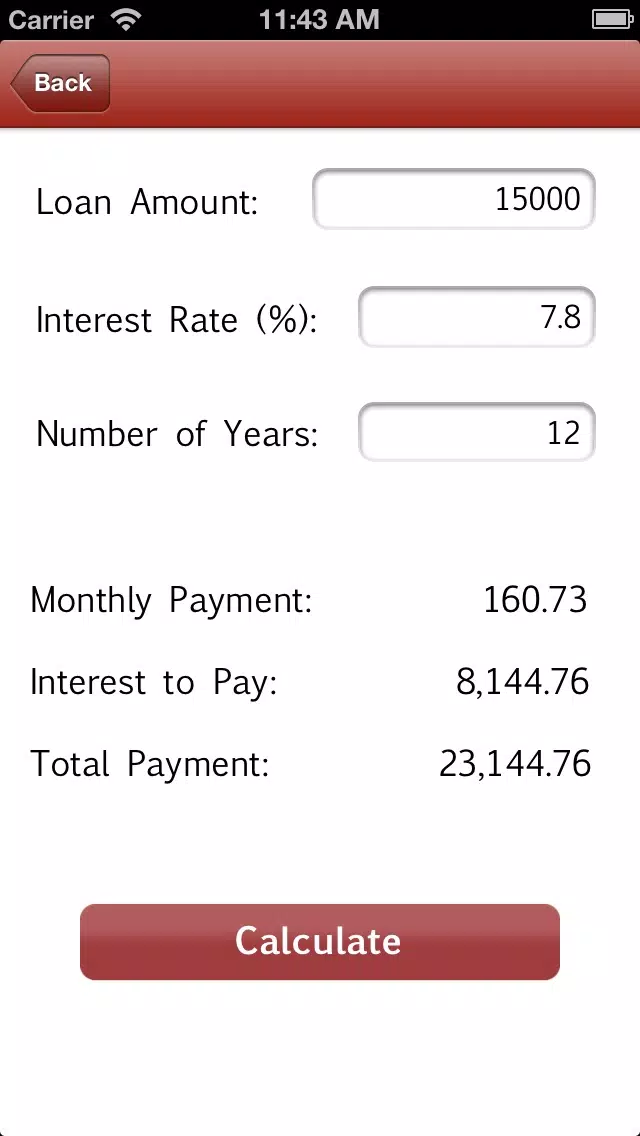 FPO Mortgage Calculator स्क्रीनशॉट
