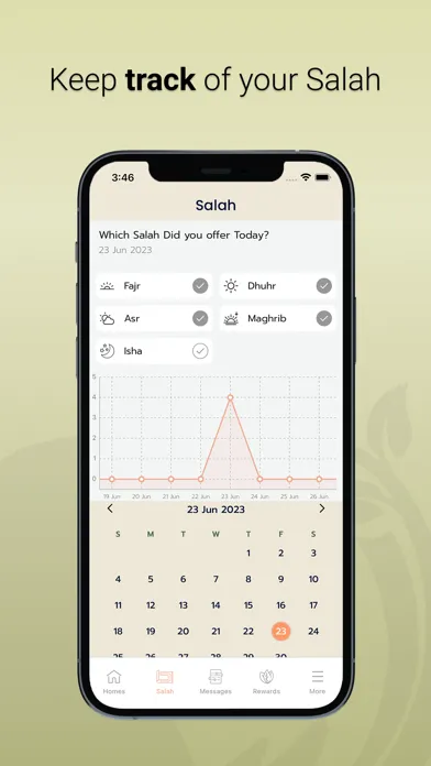 Ảnh chụp màn hình của Muslima365 Habit Building App