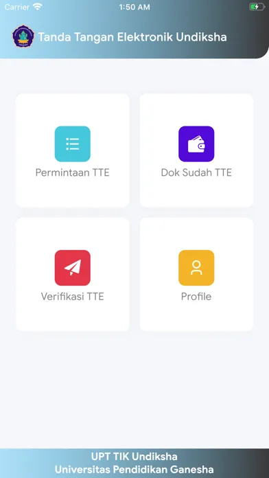 TTE Mobile Undiksha Ekran Görüntüleri