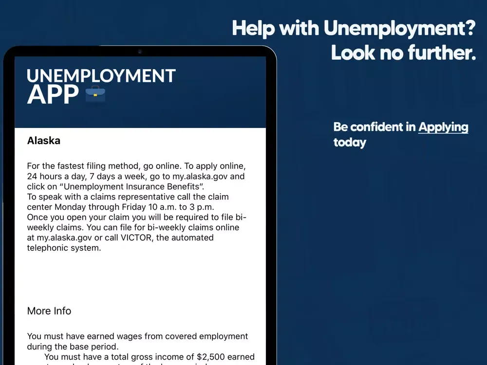 صور Unemployment App iPad 