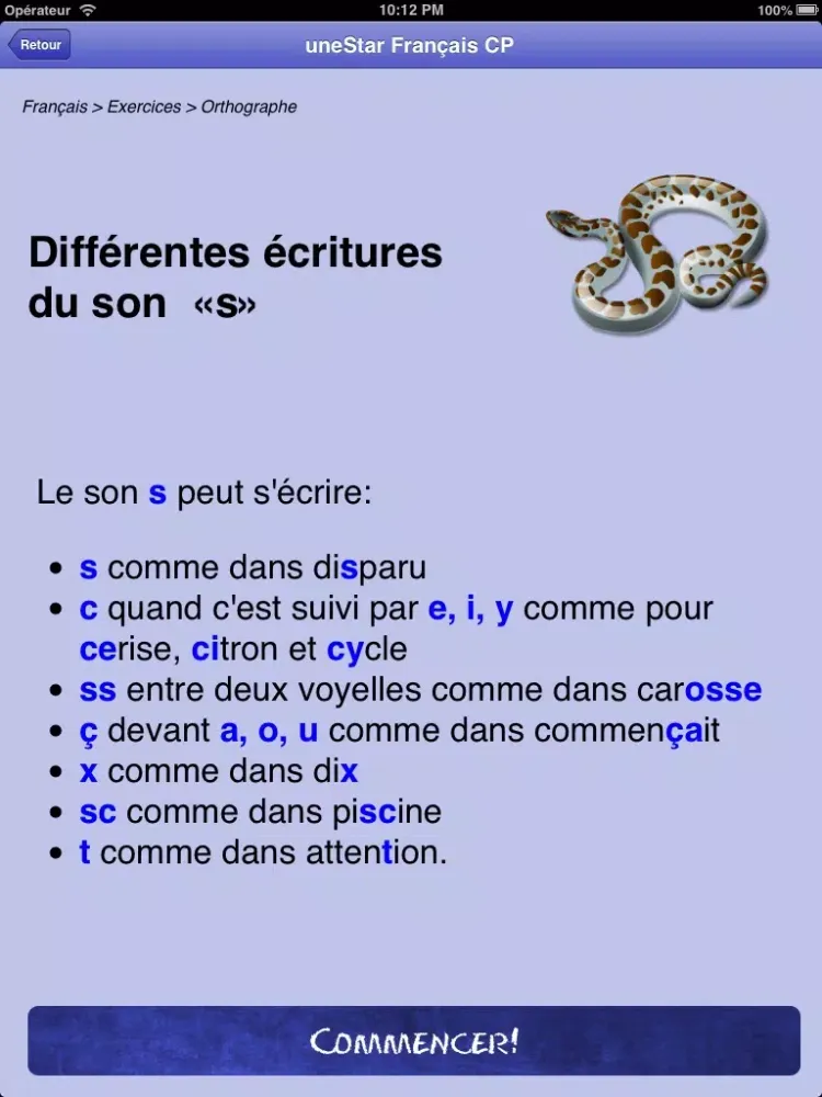 uneStar Français CP Gratuit iPad  স্ক্রিনশট