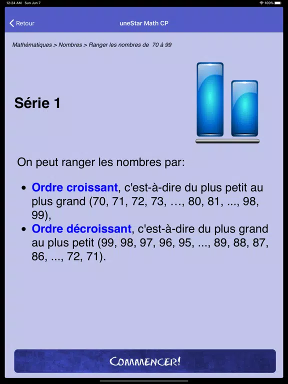 Capturas de tela do uneStar Math CP iPad 
