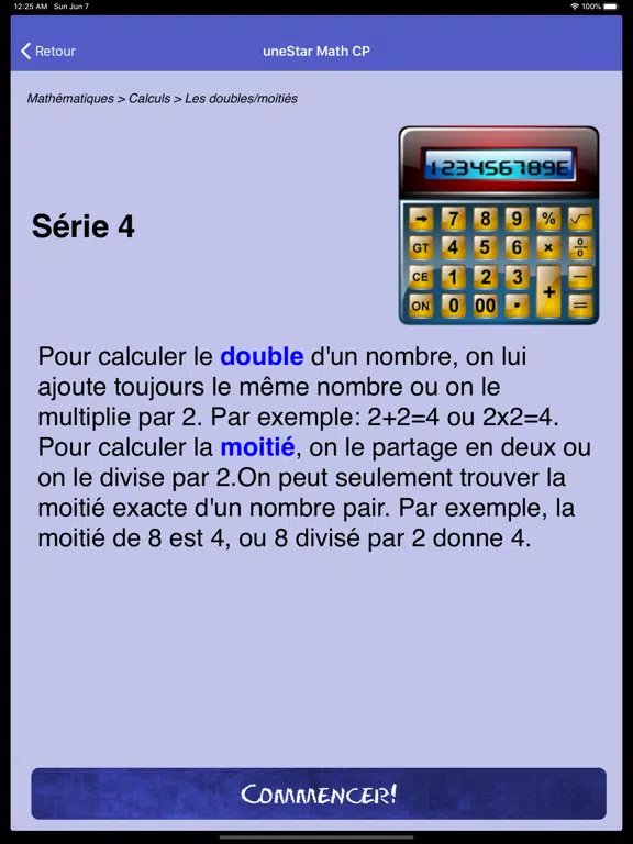 Capturas de tela do uneStar Math CP iPad 