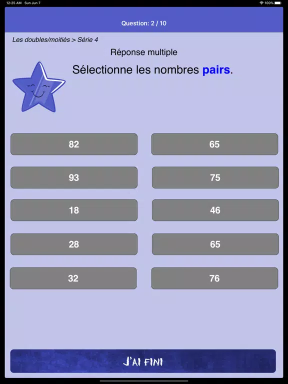 Capturas de tela do uneStar Math CP iPad 