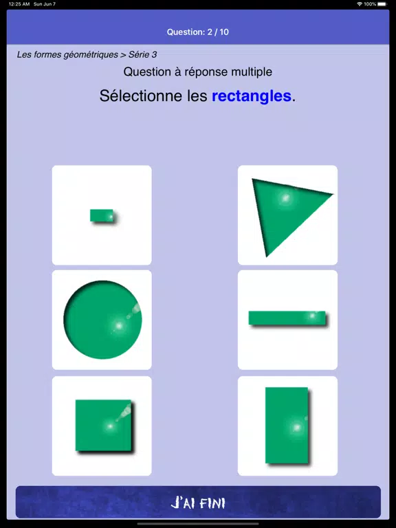 Capturas de tela do uneStar Math CP iPad 