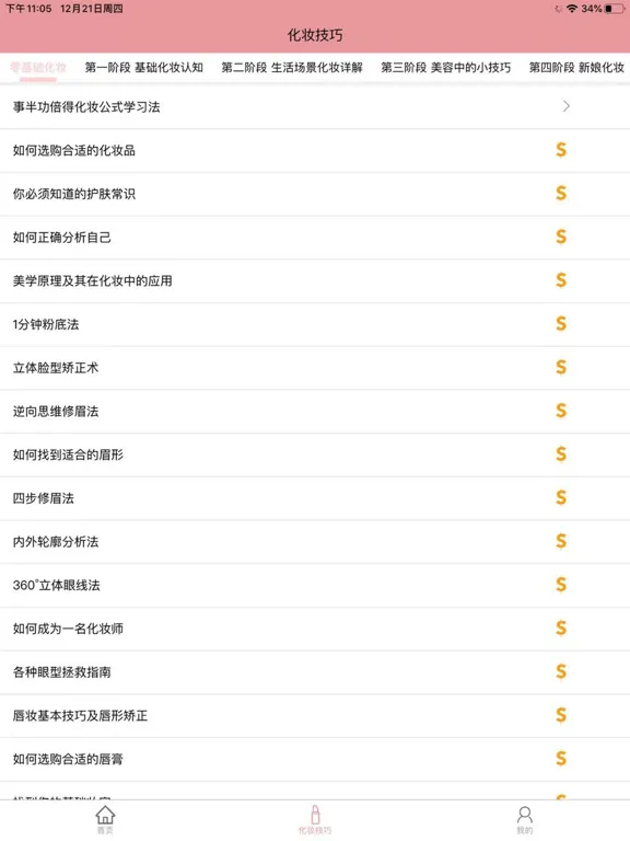 化妆技巧-化妆的基础知识和技巧 iPad  स्क्रीनशॉट