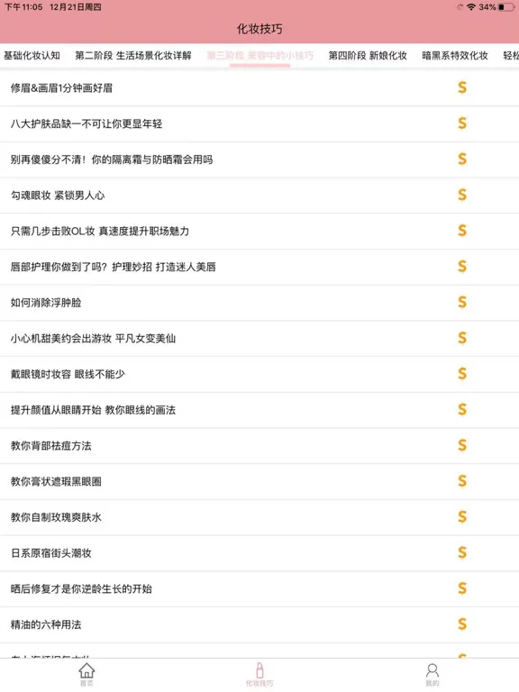 化妆技巧-化妆的基础知识和技巧 iPad  स्क्रीनशॉट