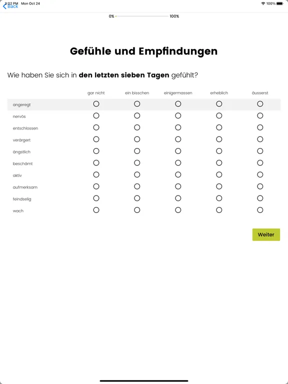 SelfHelp UniBE iPad  Screenshots