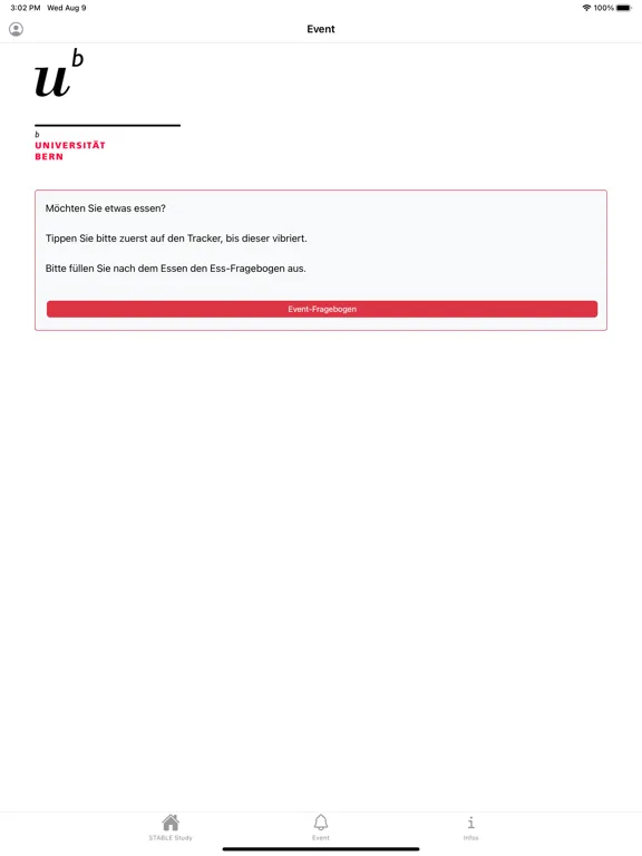SelfHelp UniBE iPad  Screenshots