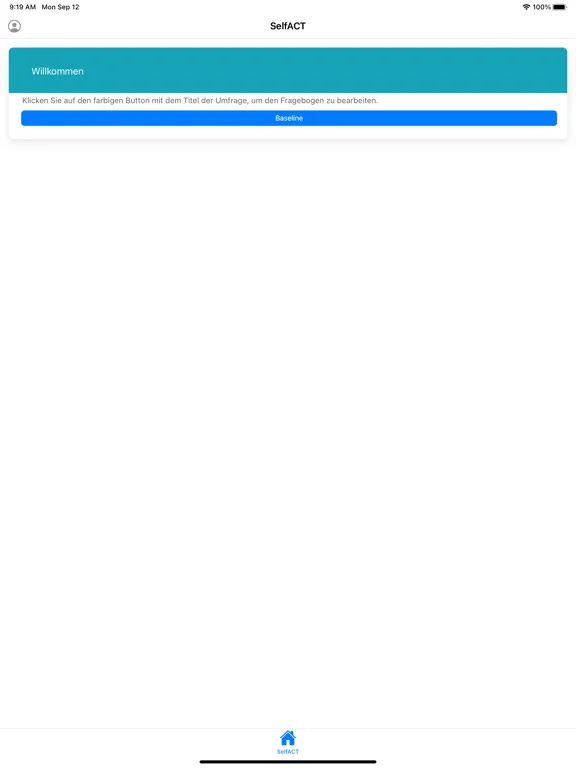 SelfHelp UniBE iPad  Screenshots