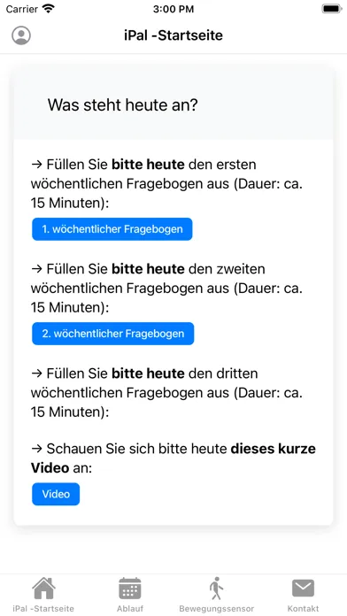 SelfHelp UniBE Screenshots