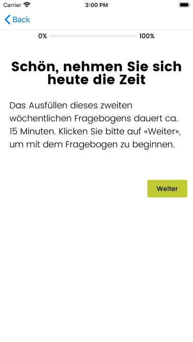 SelfHelp UniBE Screenshots