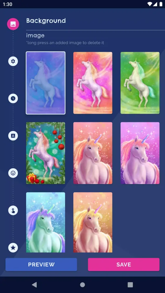 Unicorn Fantasy Live Wallpaper Screenshots