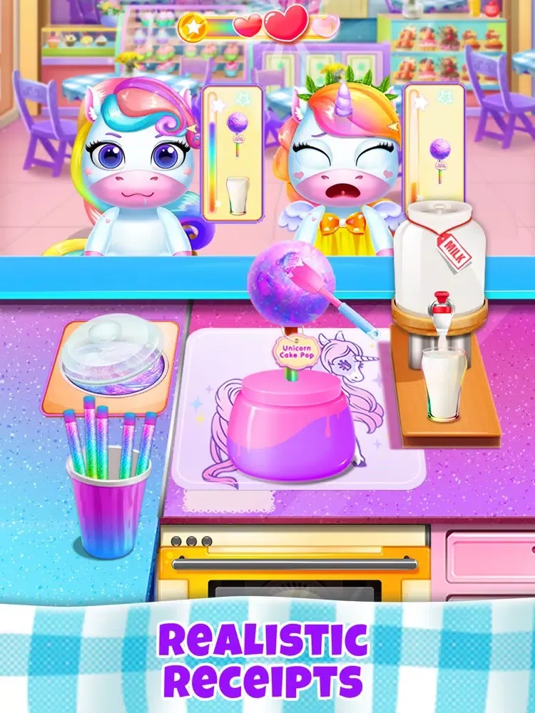 Ảnh chụp màn hình của Unicorn Restaurant: Food Games iPad 