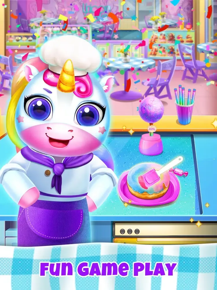 Ảnh chụp màn hình của Unicorn Restaurant: Food Games iPad 