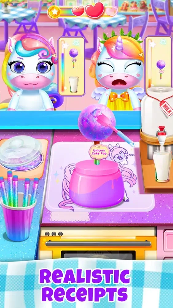 Ảnh chụp màn hình của Unicorn Restaurant: Food Games